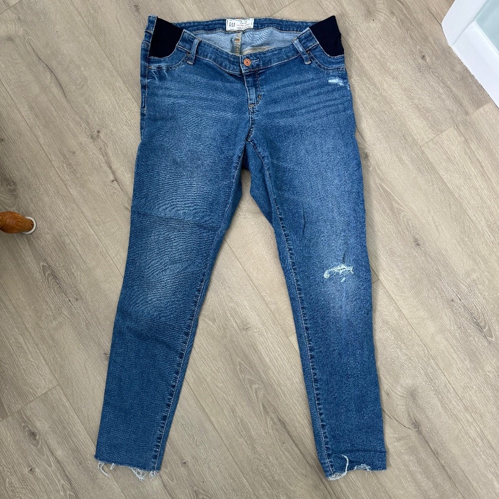Gap Maternity Inset Panel Favorite Jeggings 32 14L